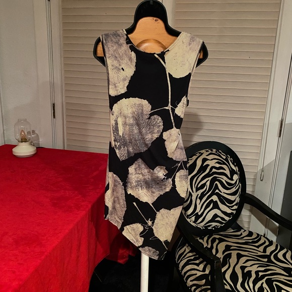 Rachel Roy Gingko Leaf Print Tank Top - Picture 3 of 11